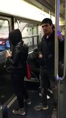 Un FDP fait une blague dans le métro