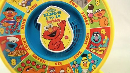 Sesame Street Elmo's 1 to 10 Counting See 'N Say 1989, Mattel toys