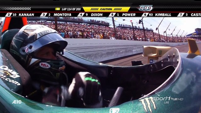 Indycar Indy500 2015 Carpenter and Servia crash