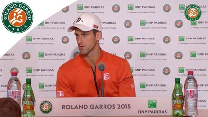 Press conference Novak Djokovic 2015 French Open / R64