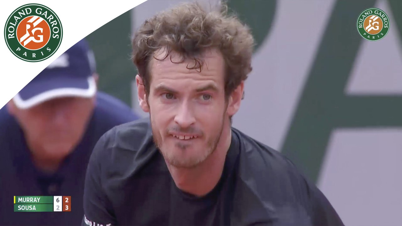 Temps forts A. Murray - J. Sousa Roland-Garros 2015 / 2e Tour