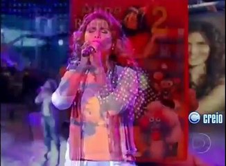 Aline Barros e Fernanda Brum no Domingão do Faustão