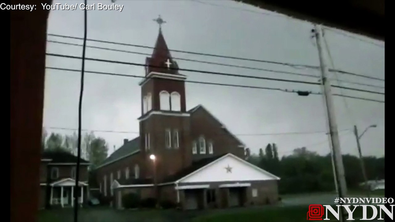 Lightning strikes Maine church