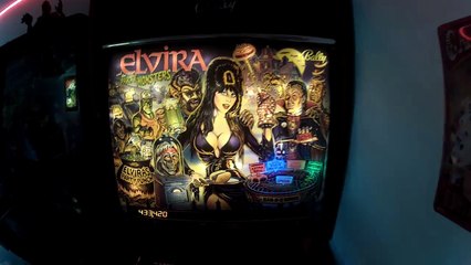pinball gameplay : Elvira & the party monsters