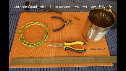 Antenne WIFI Quad - Boite de conserve
