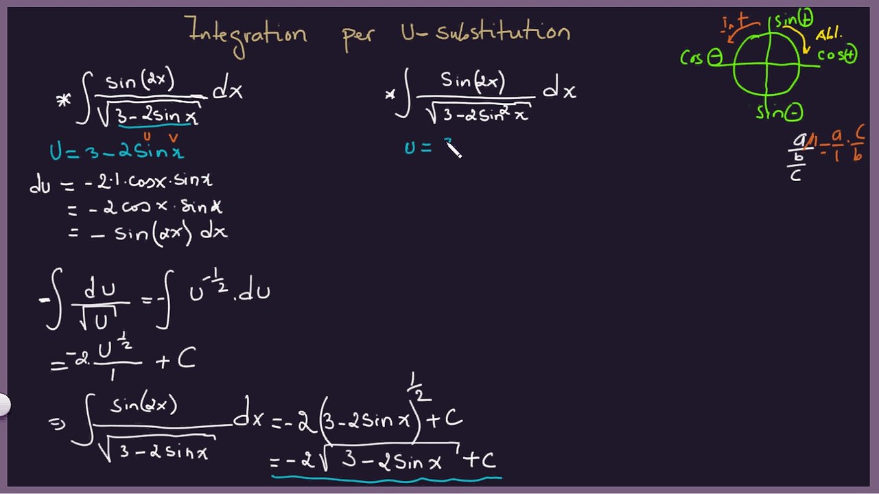 Integration per U-Substitution Teil 3
