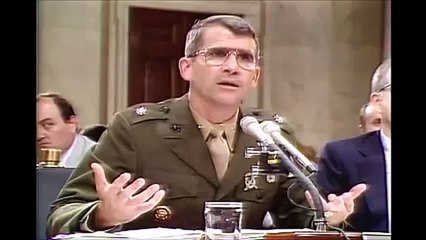 Oliver North, Osama bin Laden Hoax, Iran Contra Hearings, 7/8/1987