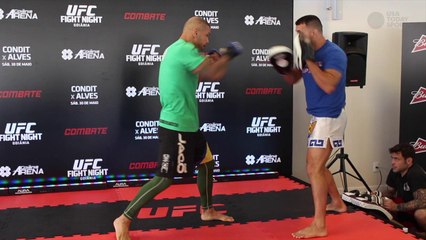 UFC Fight Night 67 open workout highlights - Carlos Condit-Thiago Alves