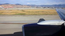 Delta 757-200 Mid-Field Takeoff from SLC, 34L -- Great PW buzzsaw!