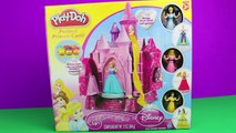Play Doh Prettiest Princess Castle Play-Doh Disney Princess Belle, Cinderella, Aurora Rapunzel Gown