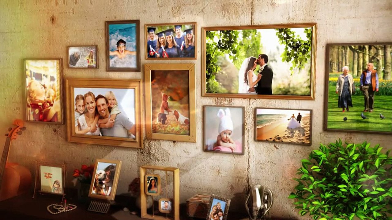 Happy Family Photo Album - After Effects Project File