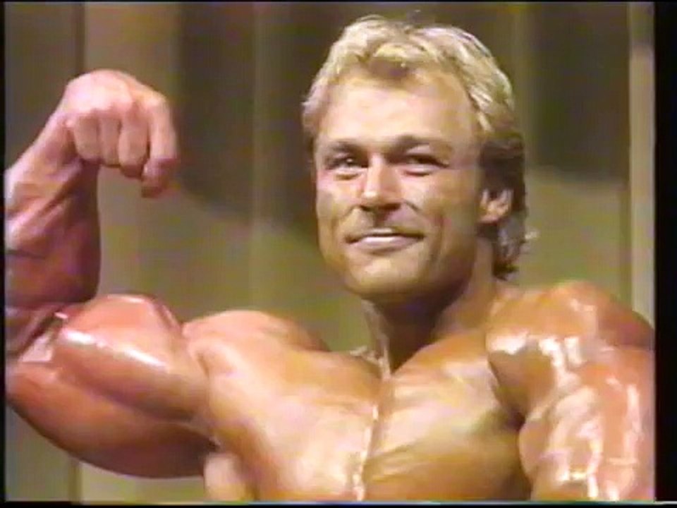 Berry DeMey wins 1985 world games body building competition