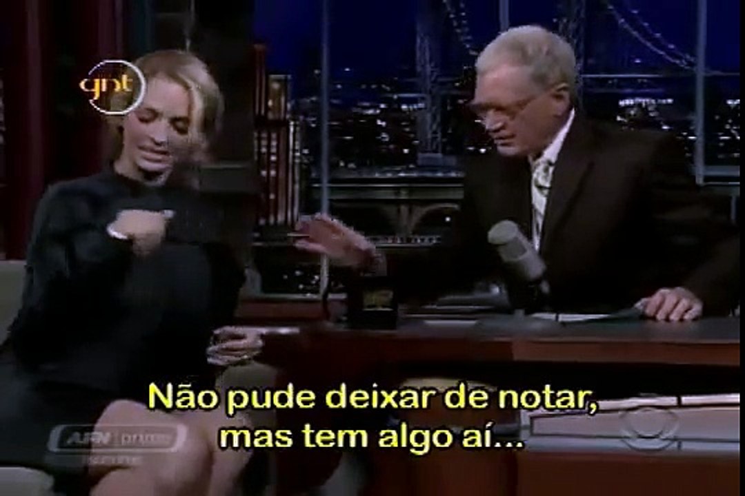(David Letterman Legendado)  Uma Thurman conta que tem pinos no braço