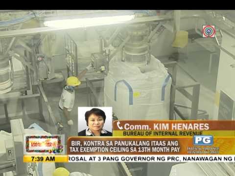 Punto por Punto: BIR, kontra sa panukalang itaas ang tax exemption ceiling sa 13th month pay