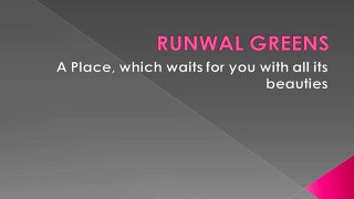 RUNWAL GREENS 1 by runwal greens cheat