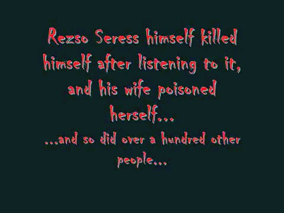 Gloomy Sunday- The Hungarian Suicide Song