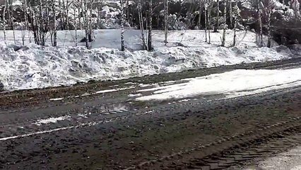 Glissement de terrain impressionnant en Russie