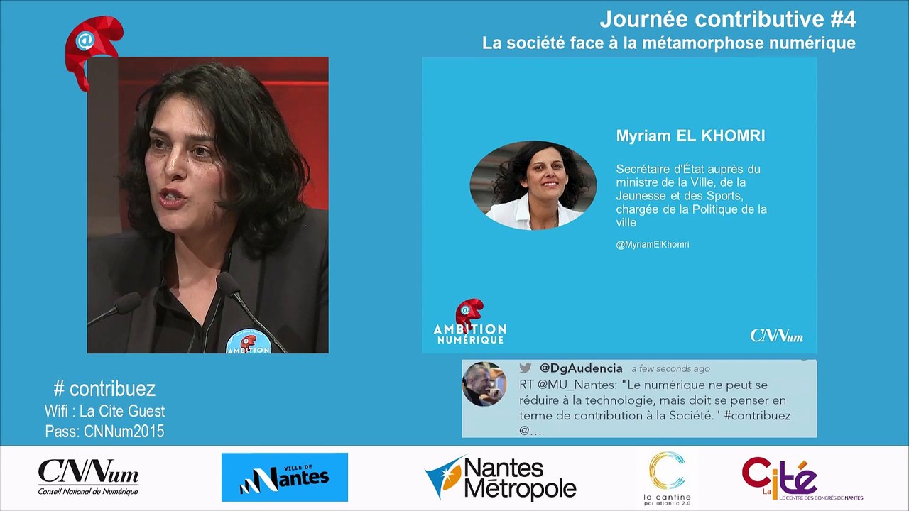 Intervention de Myriam El Khomri lors de 4e journée contributive à Nantes