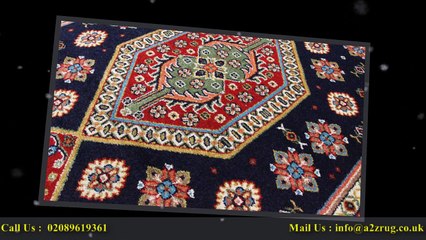 Traditional Persian Vesal Navy Blue Rug