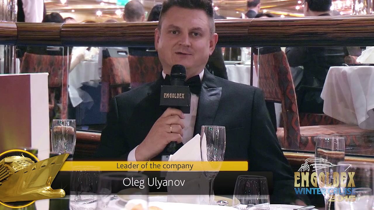 EmGoldex Winter Cruise 2015 – Олег Ульянов на гала-ужине