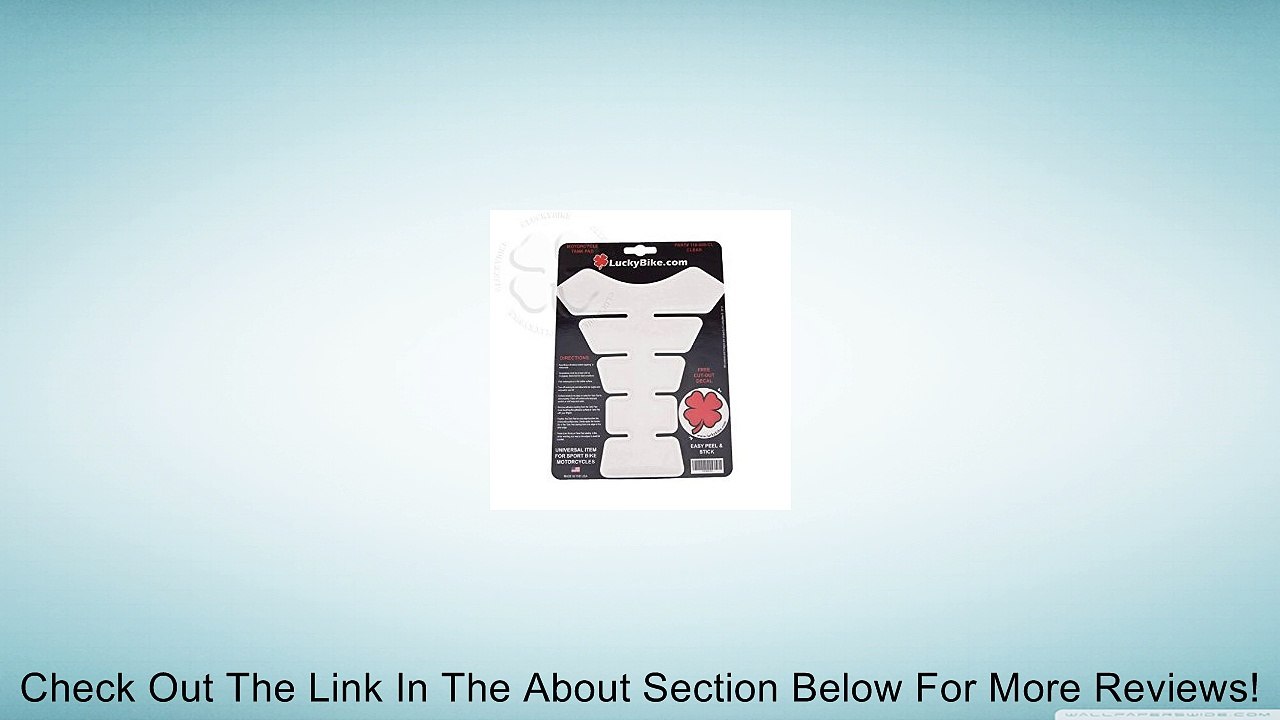 Motorcycle Gas Tank Pad - Large - 5 Segmented - LB Sticker - Clear Review