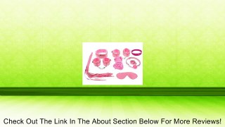 Firetea Fetish SM Sex Bondage Love System 7pcs Set Pink with SLAVE ME Bracelet Review