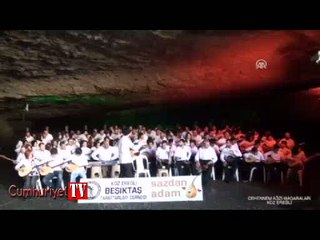 Demba Ba için mağarada klip çektiler