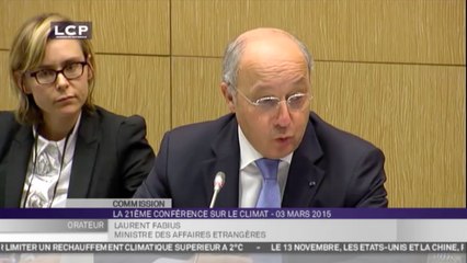TRAVAUX ASSEMBLEE 14E LEGISLATURE : Audition de Laurent Fabius sur la préparation de la COP21 (Paris 2015)