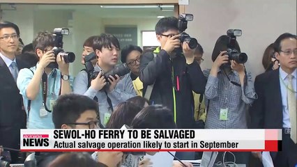 Korea confirms it will salvage Sewol-ho ferry