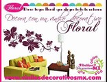 Decoracion de interiores con vinilos decorativos florales.mov Vinilos Decorativos MX (Mexico)