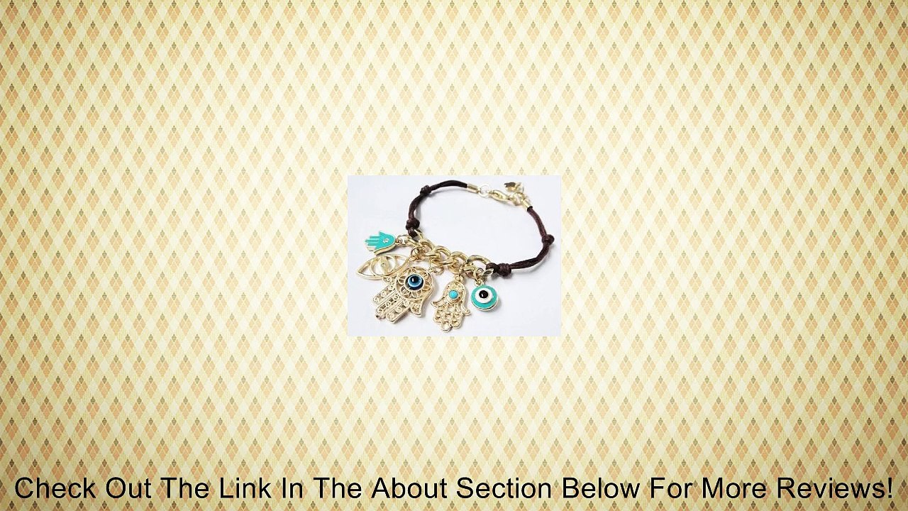 My Beauty� Fatima Hamsa God Bracelet Evil Eye String Multiple Pendant Knit Link Gift Bracelet Review