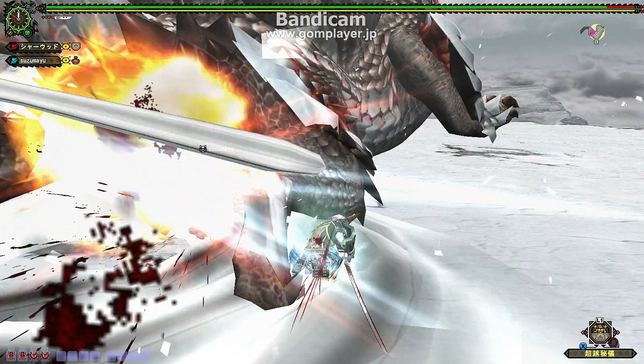 monster hunter frontier　超越秘儀と六華閃舞（火属性）