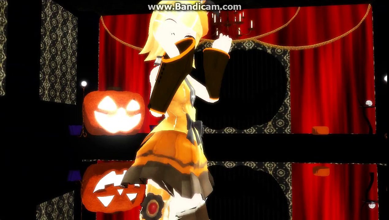 Kagamine Rin - Happy Halloween【MMD】【HD】【English Sub】