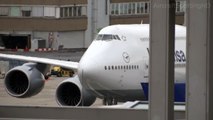Lufthansa 747-830i - Pushback, Engine Start, Taxi & Take Off  RWY25C - Frankfurt (FRA)