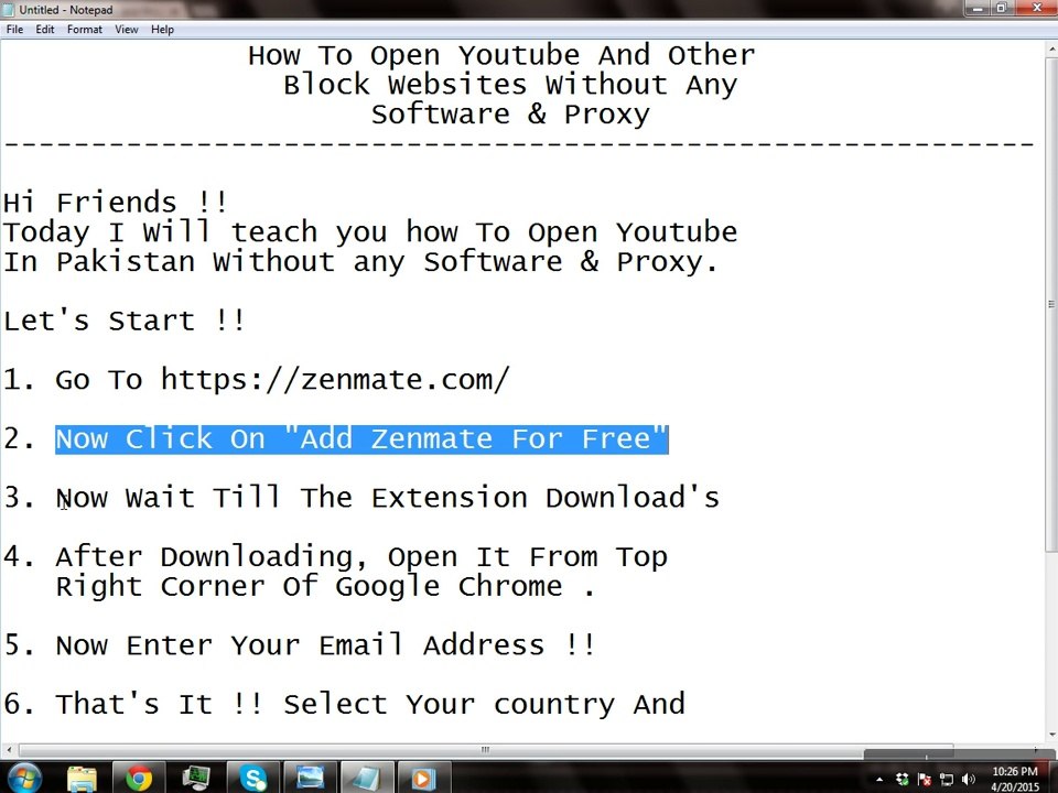 Now Open Youtube Without Any Software & Proxy