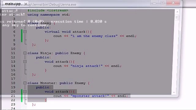 Buckys C++ Programming Tutorials - 57 - Abstract Classes and Pure virtual Functi