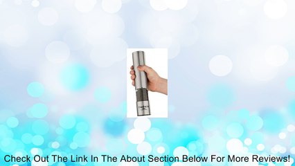 Hudson Gourmet Automatic Salt and Pepper Grinder Mill - Stainless Steel Housing w/ Ceramic Grinder - Easy Touch Electric Review