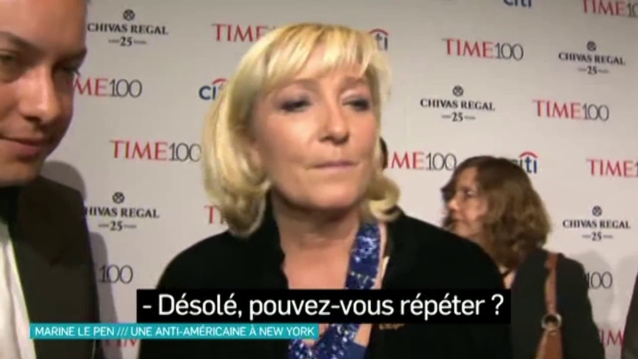 Marine Le Pen moquée pour son anglais lors du gala de Time