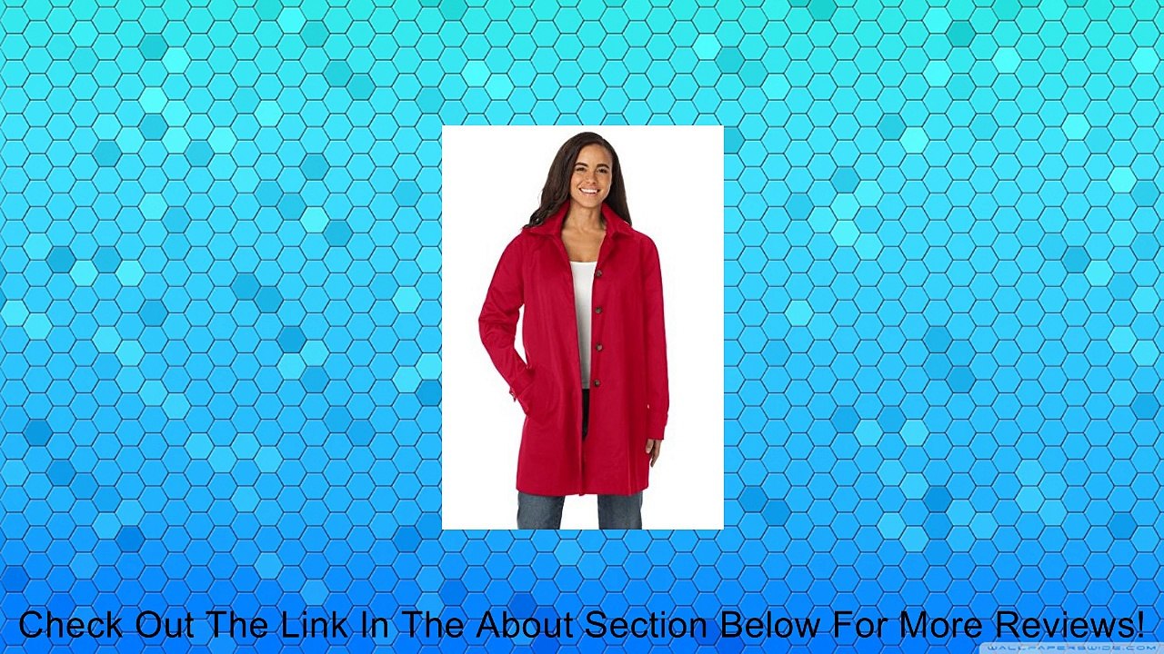 Women's Plus Size Classic Raincoat With Detachable Hood Review