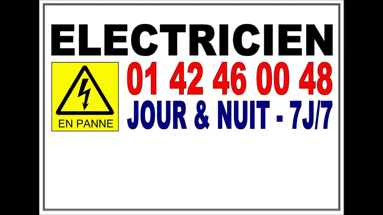 ELECTRICIEN PARIS 16 75016 75116 DEPANNAGE ELECTRICITE 7/7