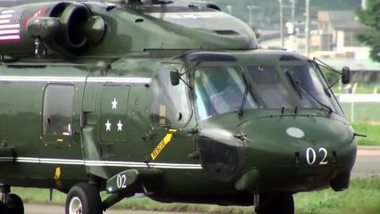 Japan and US Navy  - Sikorsky SH-60 Seahawk Helicopter Landing