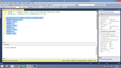 Master SQL UNION & UNION ALL in Microsoft BI | Urdu/Hindi Tutorial Part 12