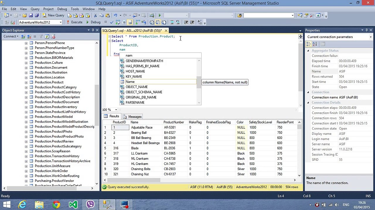 Microsoft BI crash course in Urdu/Hindi Part-3 - Where clause, distinct
