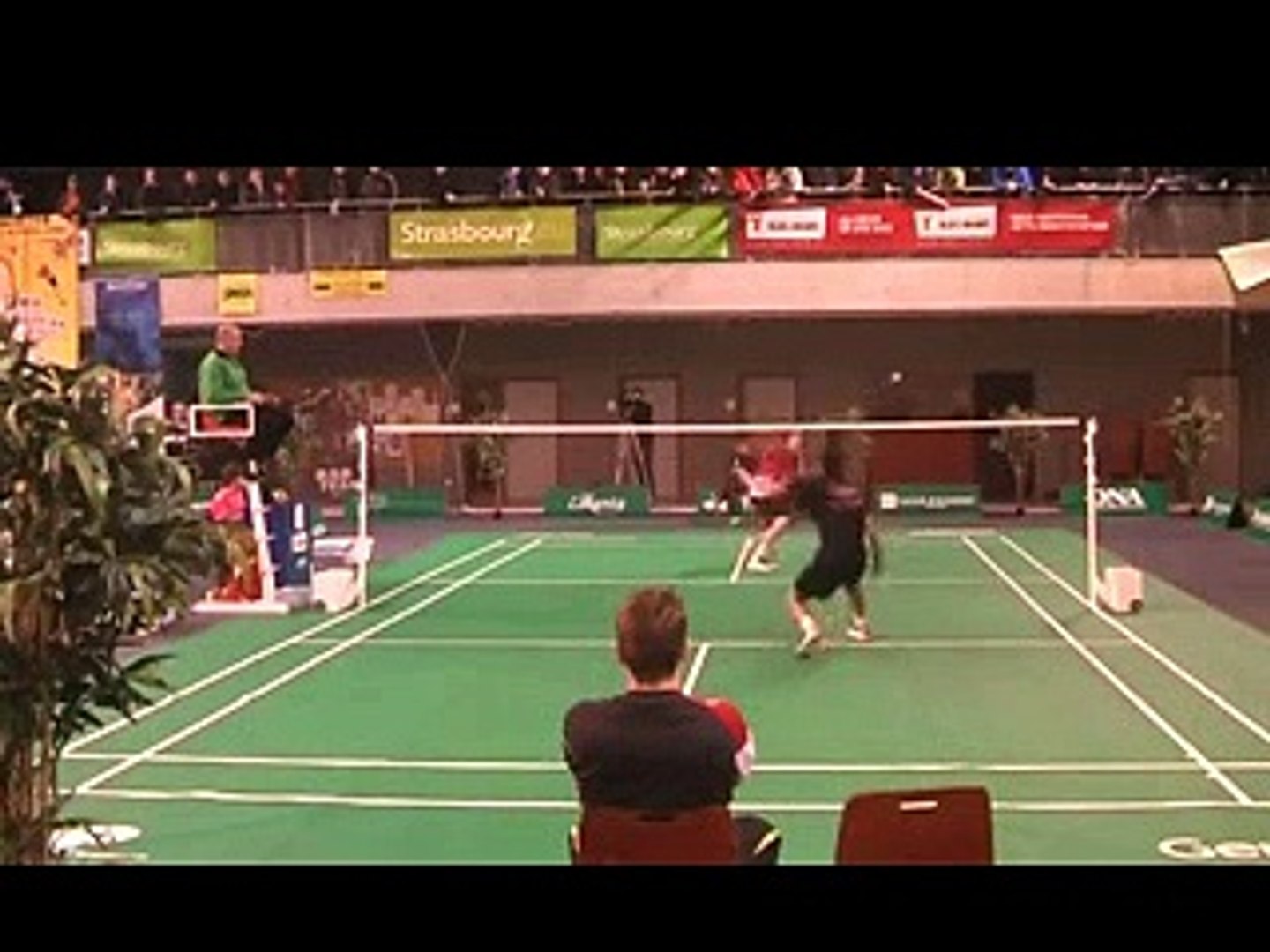 amazing badminton shot