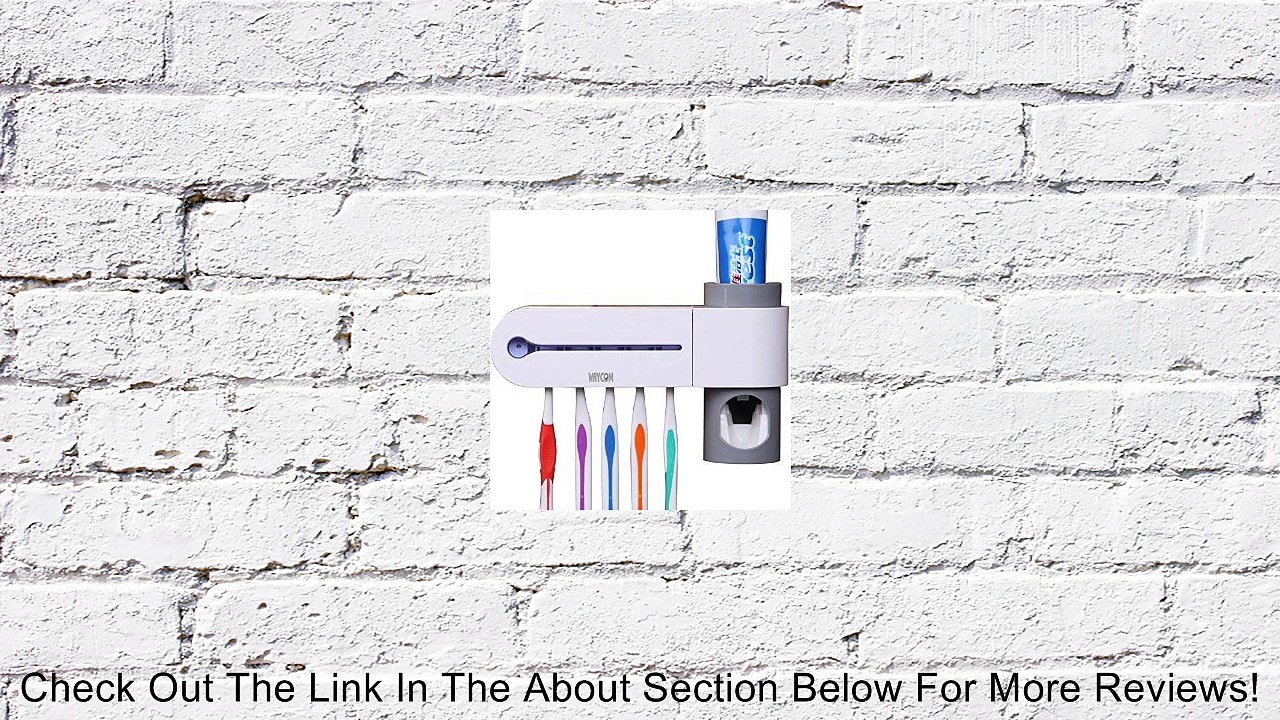 WAYCOM Automatic Toothpaste Squeezer and Holder Set Toothpaste Dispenser Family Toothbrush Sanitizer Sterilizer,5 Brush Holder Review