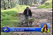 Zonas afectadas por fuertes lluvias en Quito