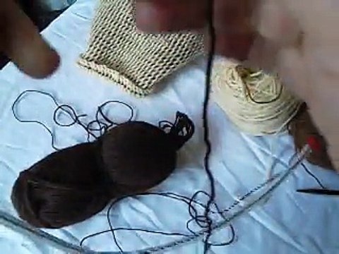 aiguilles à tisser-tricoter, les 1ers pas