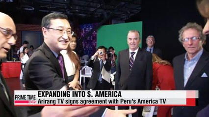 Arirang TV signs agreement with Peru's America-TV