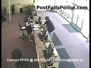 60sec Bank Office Robbery in Post Falls, Idaho