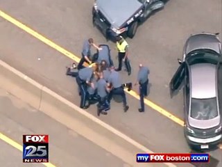 High speed police chase ends in crash on Mass Pike